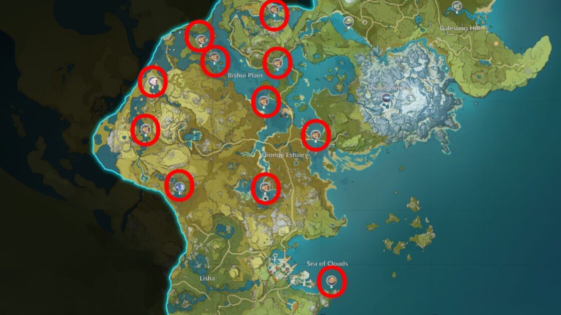 Genshin Impact Fishing Points Locations and Fish Species Highlander Games